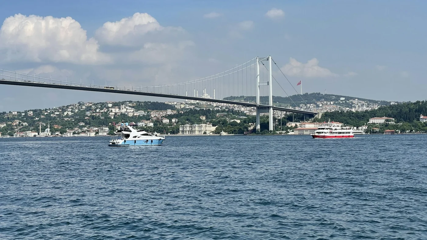 Bosphorus waterfront and bridge in Istanbul